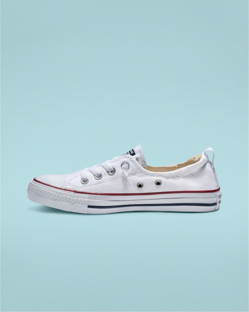 Dámské Boty Slip On Converse Chuck Taylor All Star Shoreline Bílé | CZ PSEQ07